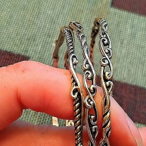 925 Silver & Gold bangles(mint condition